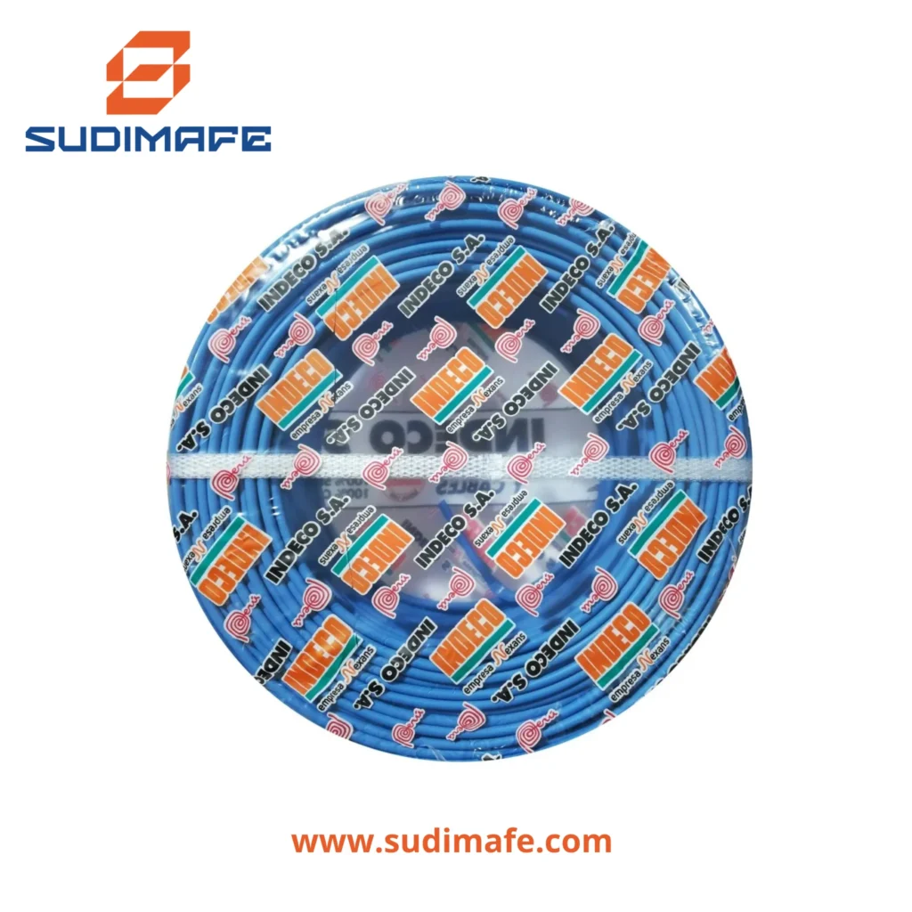 Cable GPT-3 12AWG indeco 450750v azul 100 metros
