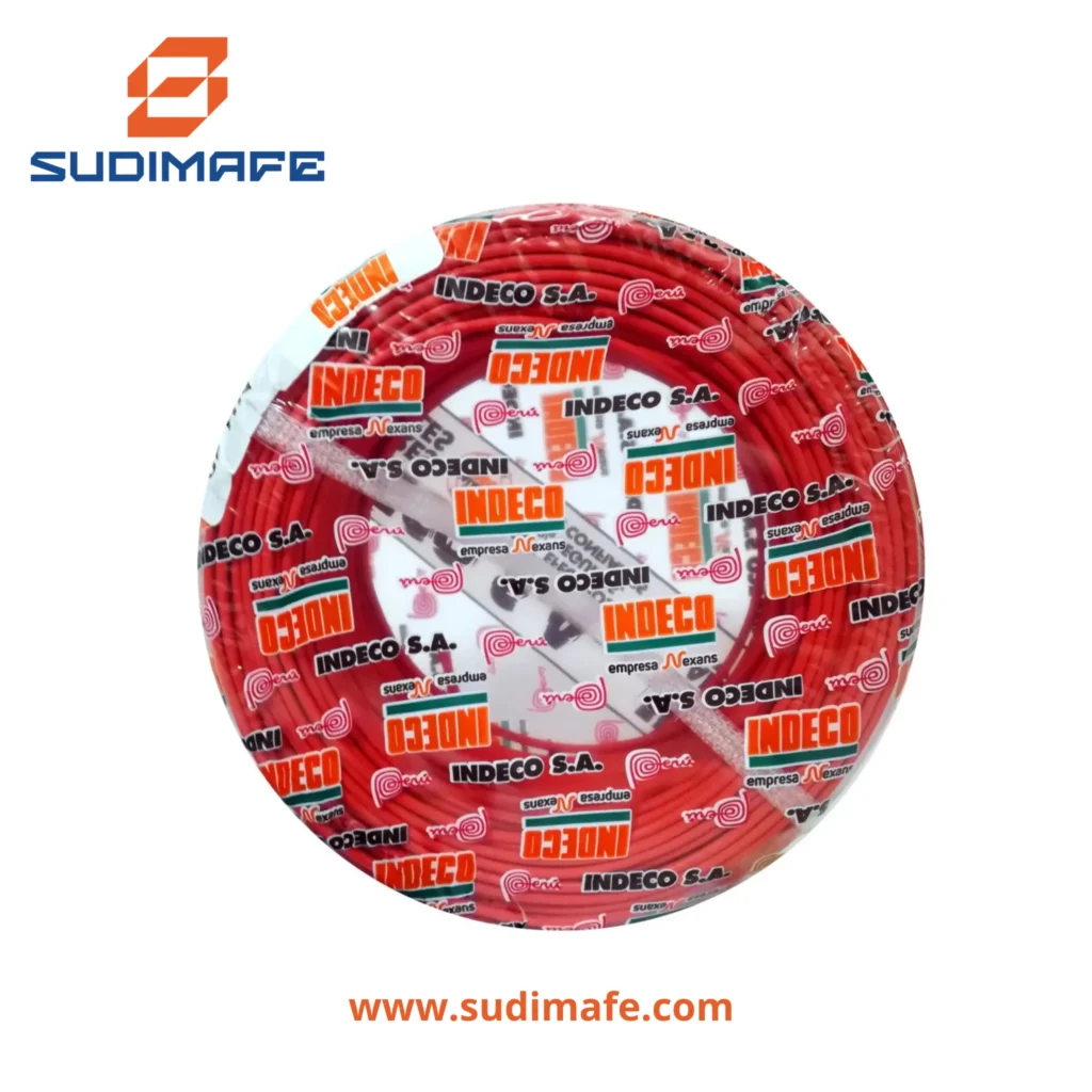 Cable GPT-3 14AWG indeco 450750v rojo 100 metros