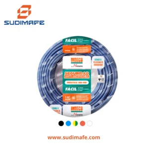 Cable NH-90 4mm2 indeco 450750v azul 100 metros