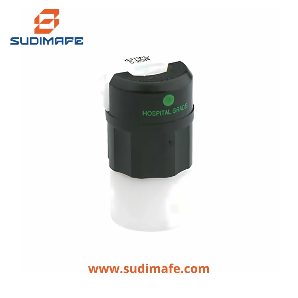 Conector Hoja Recta Grado Hospitalario Leviton NEMA 5-15R 15A 125V Negro Blanco