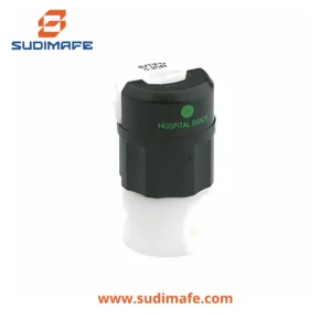 Conector Hoja Recta Grado Hospitalario Leviton NEMA 5-15R 15A 125V Negro Blanco