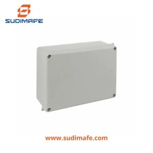 Caja de pase sin conos gris 220x170x80 mm Solera