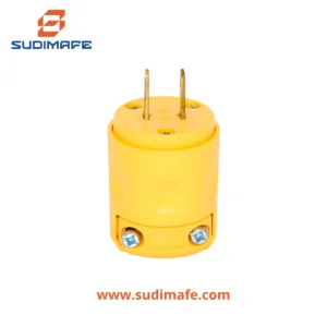 Enchufe 2 patas 15A 125V PVC amarillo Leviton