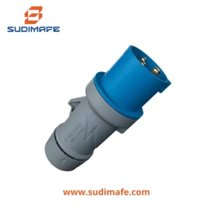 Enchufe industrial Mennekes 32A 250V azul 2P+T 6H IP44 PowerTOP Plus