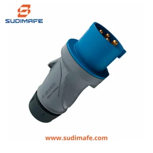 Enchufe industrial Mennekes 32AMP 3P+T 250V azul 9H IP54 Powertop Xtra