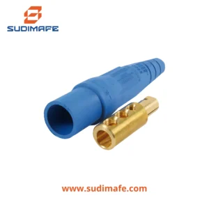 Enchufe CAM Type Male 400A 600V azul Leviton para cable 2/0-4/0 AWG.