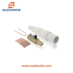Enchufe CAM Type Male Leviton 400A 600V blanco con 2 pernos para cable de 2/0 a 4/0 AWG