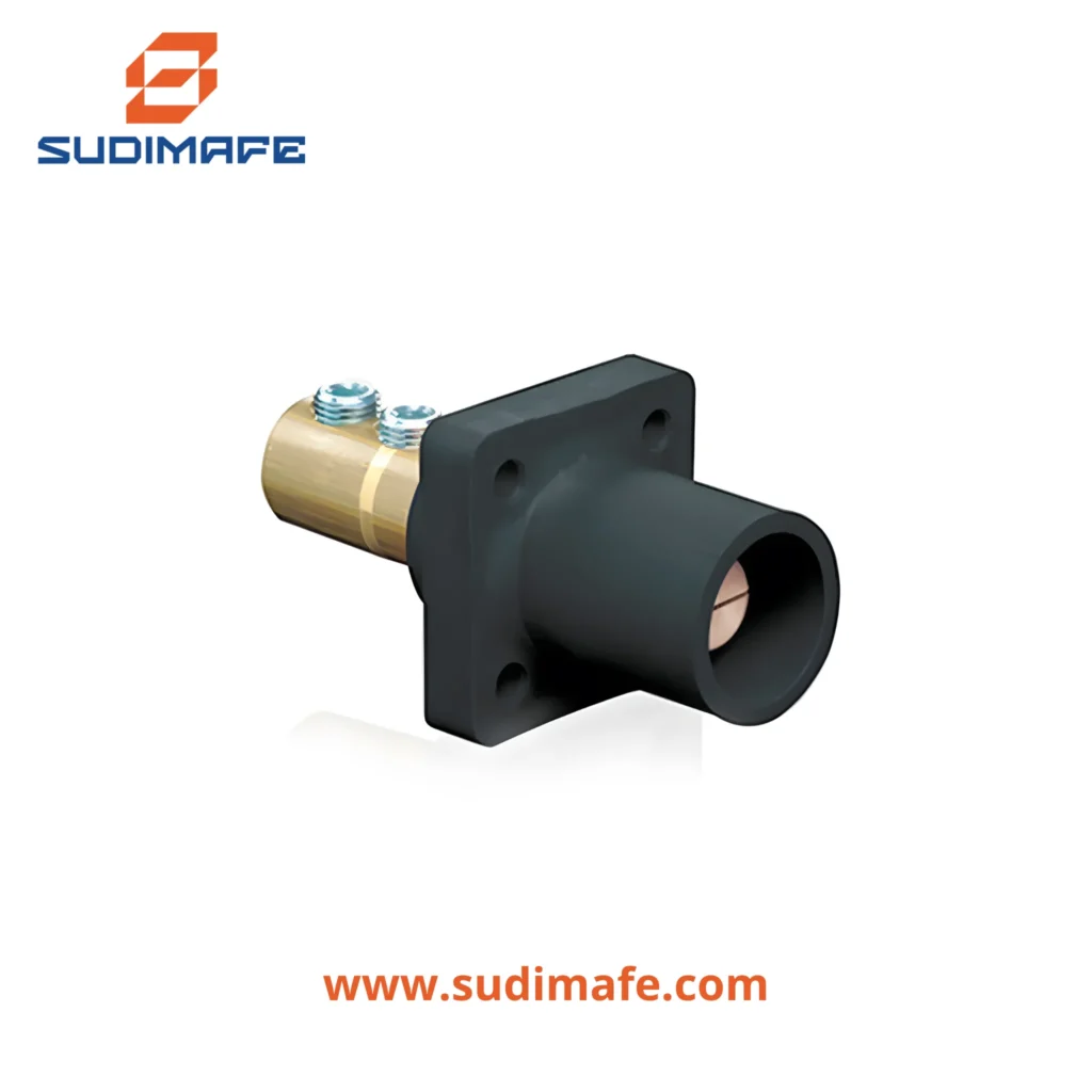 Enchufe empotrable CAM Lock 400A Leviton modelo 16R21-UE negro