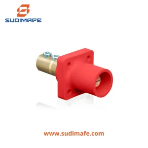 Enchufe empotrable Cam Type Male 400A 600V rojo Leviton con conexión Cam Lock