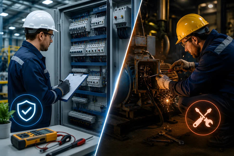 Mantenimiento preventivo y correctivo en equipos e instalaciones industriales