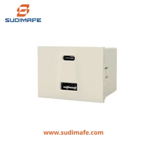 Tomacorriente módulo USB A+C Cambre 100-240VAC 5V 5A blanco