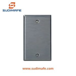 Placa ciega 2x4 de acero Leviton para cubrir caja eléctrica
