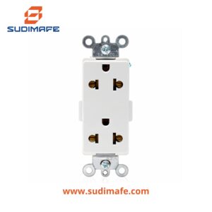 Toma Doble Empotrable Decora Universal Leviton Blanco 15A 125V 16A 250V