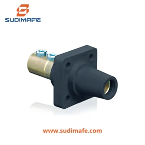 Toma empotrable Cam Type Female Leviton 400A 600V color negro para cable 2/0 a 4/0 AWG