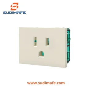 Toma americano Cambre 15A 125V NEMA 5-15R blanco de 2 módulos