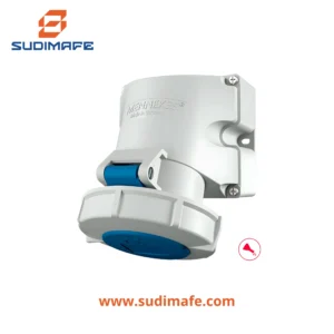 Toma visible Mennekes 32A 2P+T 250V azul 6H IP67