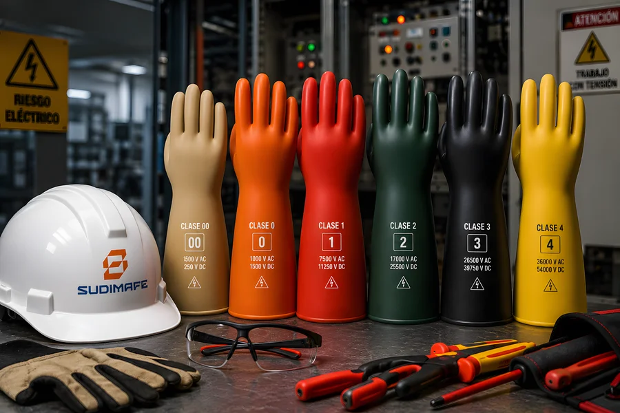 Tipos de guantes dieléctricos para protección en trabajos eléctricos