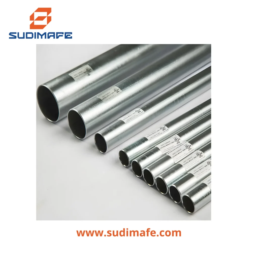 Tubo Conduit EMT 1-1/2 pulgadas de 3 metros galvanizado en caliente WFG