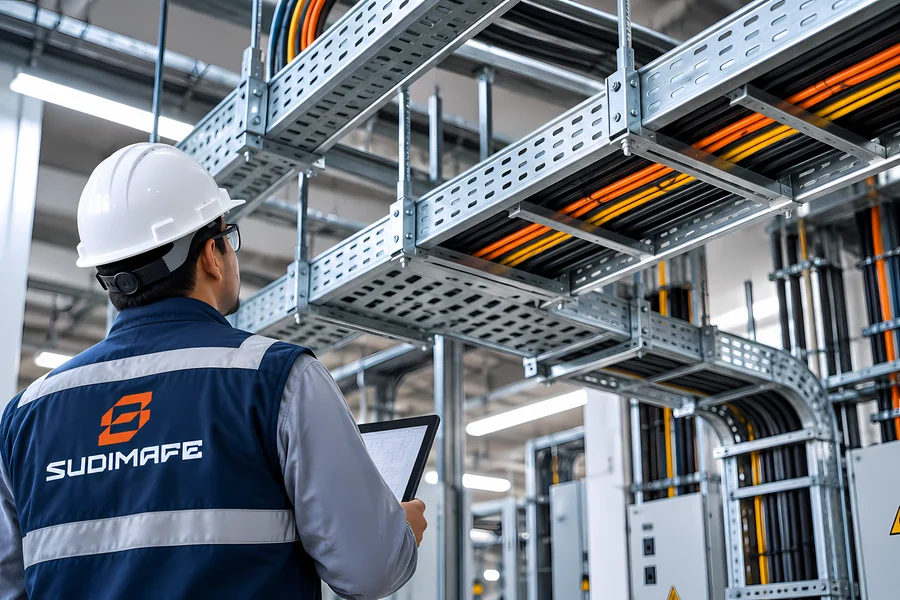 Bandejas portacables industriales para organización de cableado eléctrico