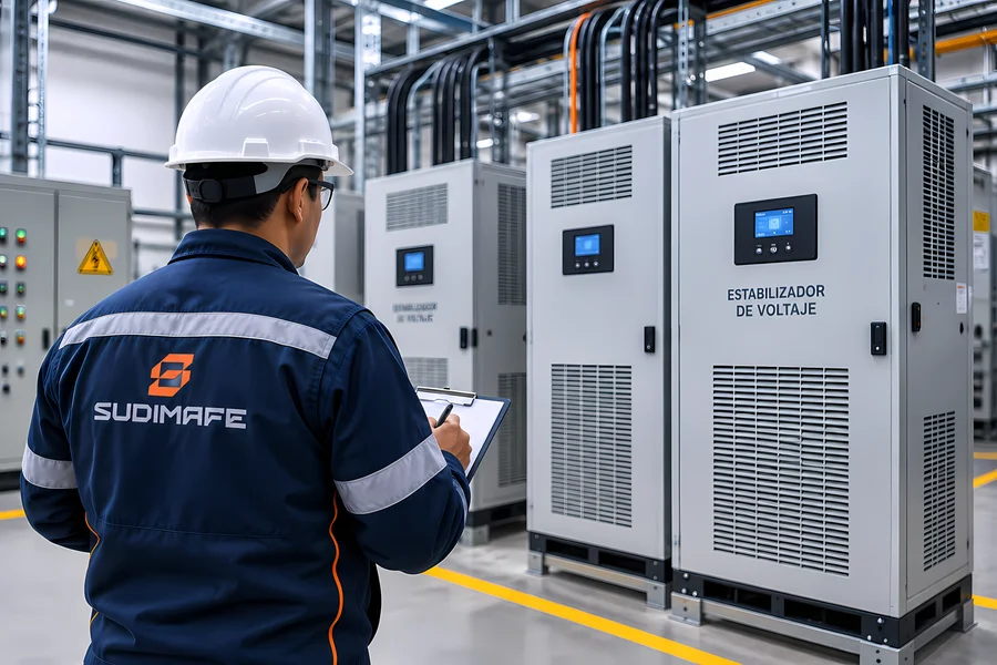 Estabilizadores de voltaje industrial para proteger equipos eléctricos en empresas