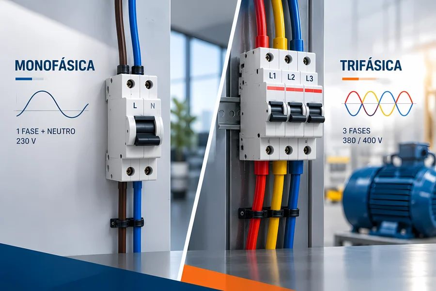 Monofásica vs trifásica diferencias entre sistemas eléctricos industriales