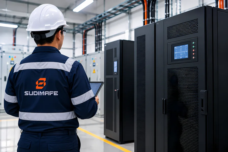 UPS industrial para empresas en sistema de respaldo energético