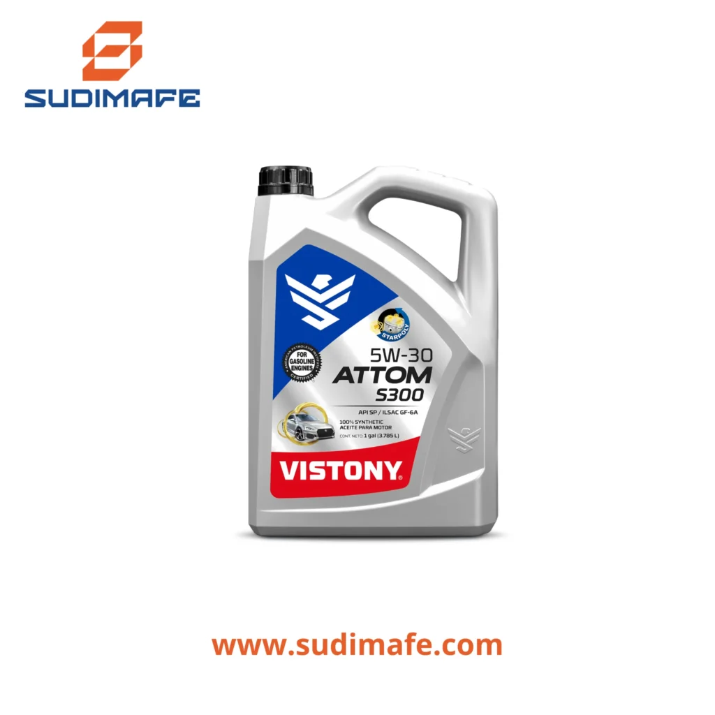 Aceite Attom S300 1 galón 5W30 sintético Vistony