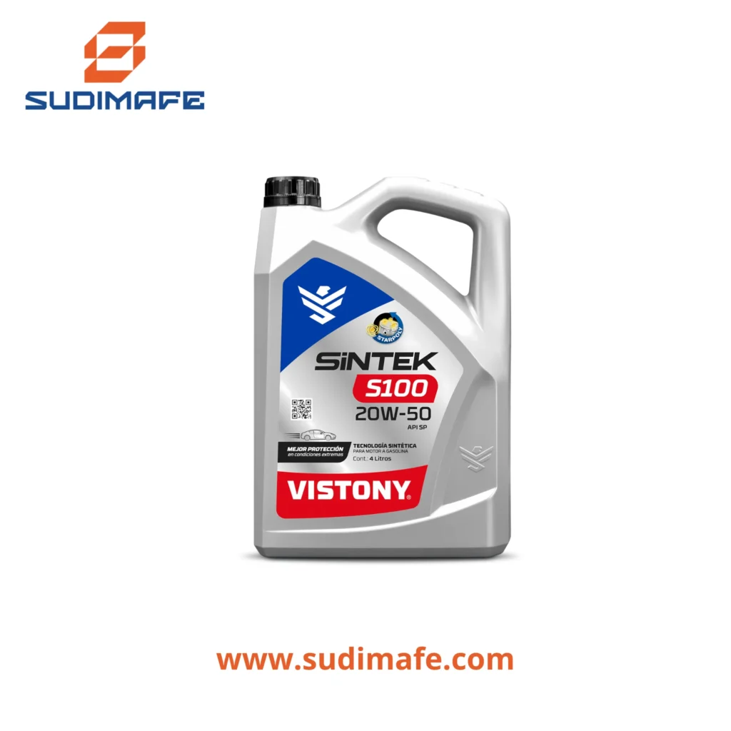 Aceite Sintek S100 4 litros 10W30 y 20W50 Vistony