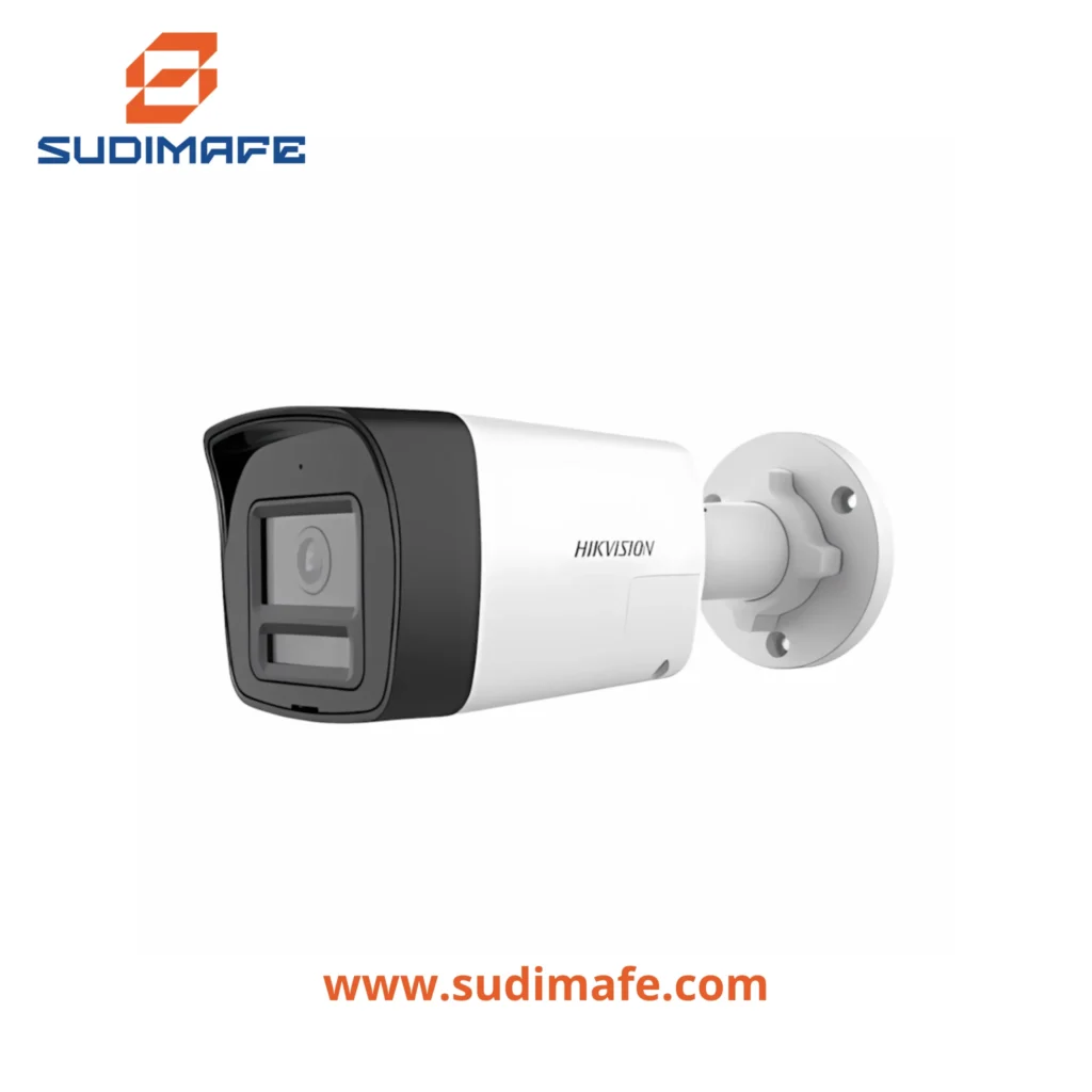 Cámara tubo hikvision 5mp 3K con audio de dos vías, sirena y lente de 2.8 mm