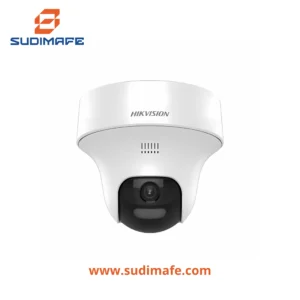 cámara domo hikvision 25m tipo turret 3K con sirena, audio de dos vías y lente de 2.8 mm