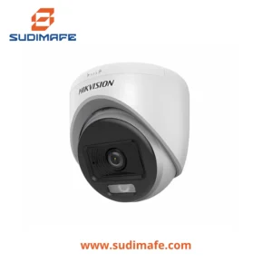 cámara domo hikvision 5mp tipo turret ColorVu con audio y lente de 2.8 mm
