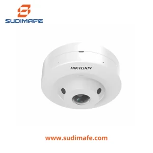 cámara ojo de pez hikvision 3K con luz híbrida, audio y visión de 180°