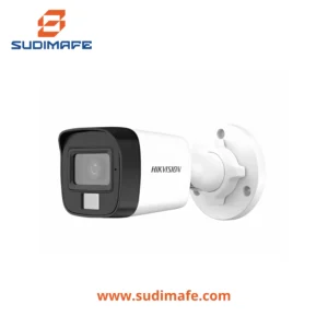 cámara tubo hikvision 3k tipo bullet con luz híbrida, micrófono y lente de 2.8 mm