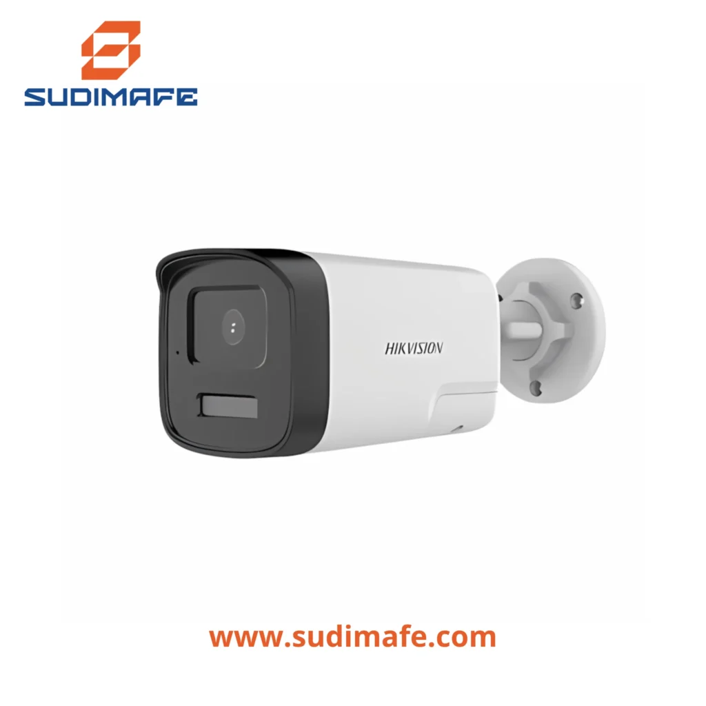 cámara tubo hikvision sirena 2MP con audio de dos vías y lente de 2.8 mm
