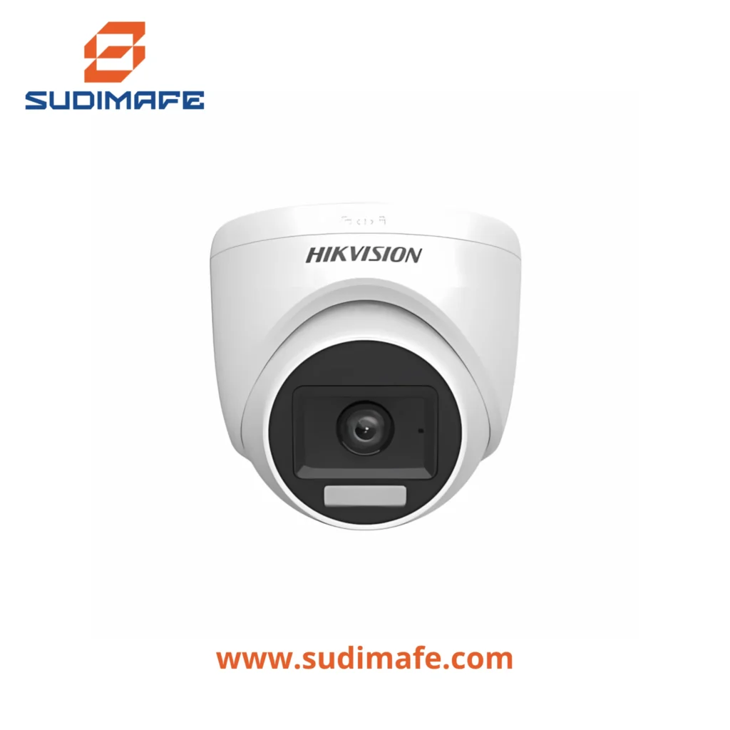 Cámara domo hikvision 8mp tipo turret 4K con luz híbrida y lente de 2.8 mm