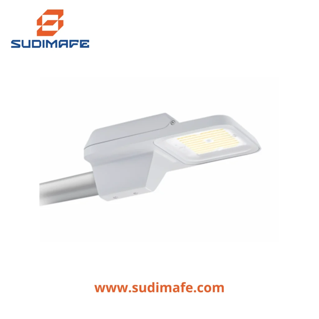 Luminaria LED alumbrado público Philips 100W 4000K BRP491 para poste